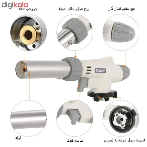 فندک تورچ مدل WS-516C دو حالته - تصویر 3