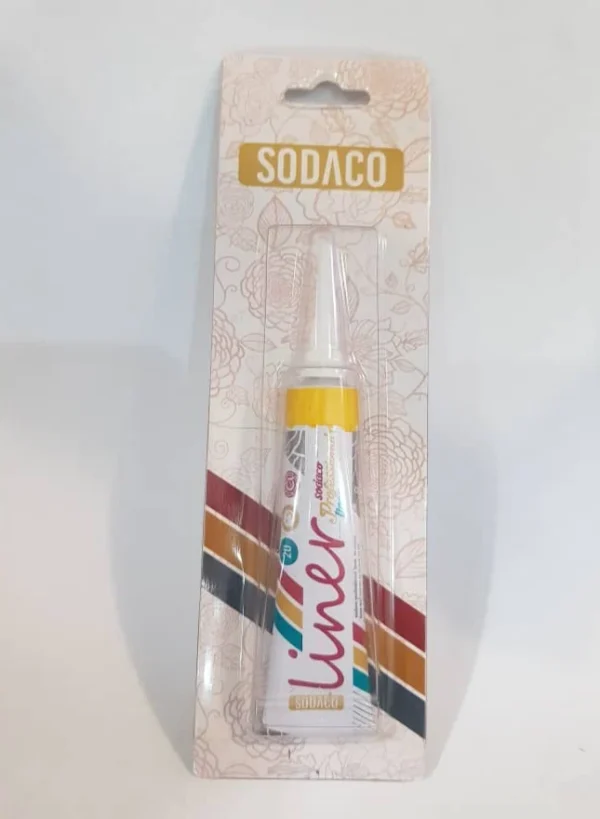 لاینر ساده برند سوداکو-20ml-زرد