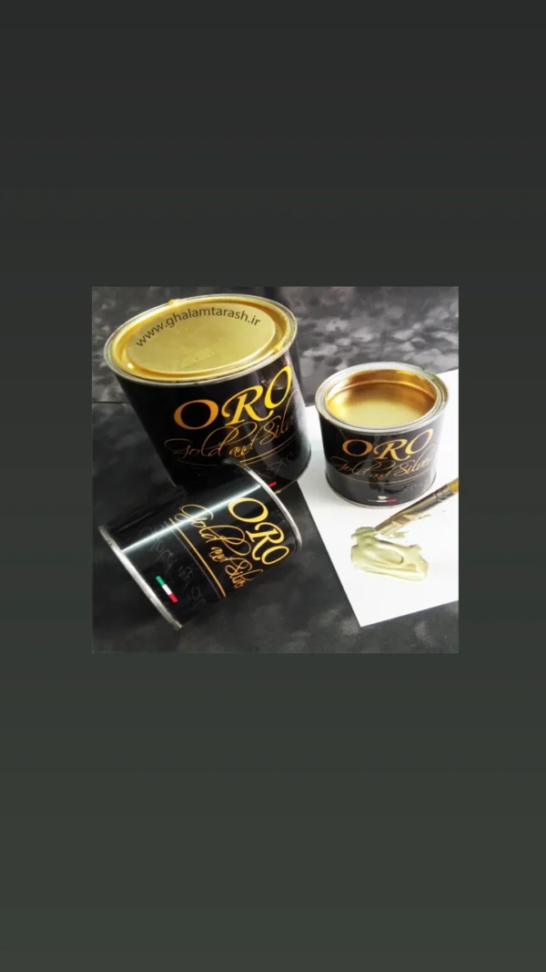 ورق مایع طلا برند oro خرد شده در بسته بندی ۲۰ گرمی - تصویر 2