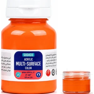 رنگ مولتی سورفیس نارنجی سوداکوخورد شده در ظرف ۱۲ میل