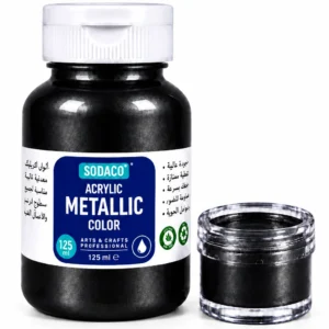 رنگ اکریلیک خورد شده ۱۲ میل مشکی